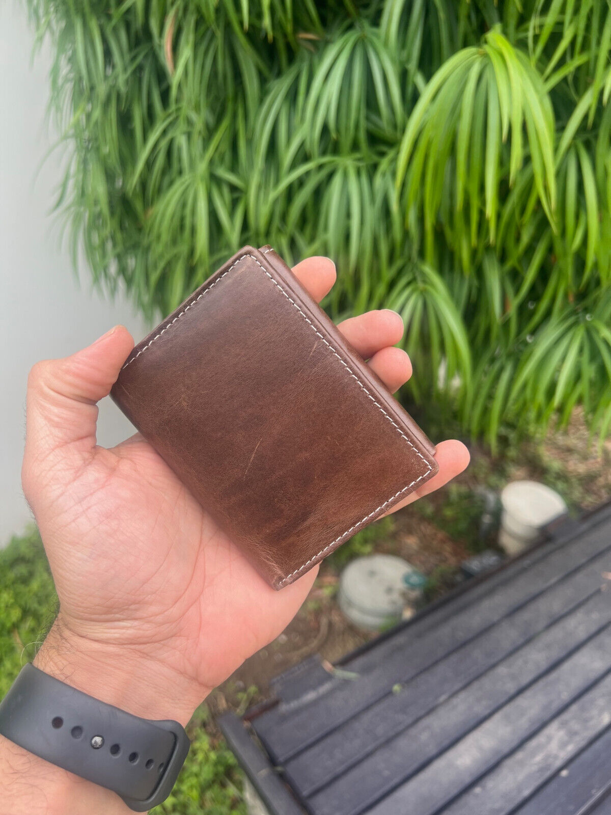 Genuine Leather Men Bifold/Trifold Wallet RFID Blocking Credit Card Ho ...