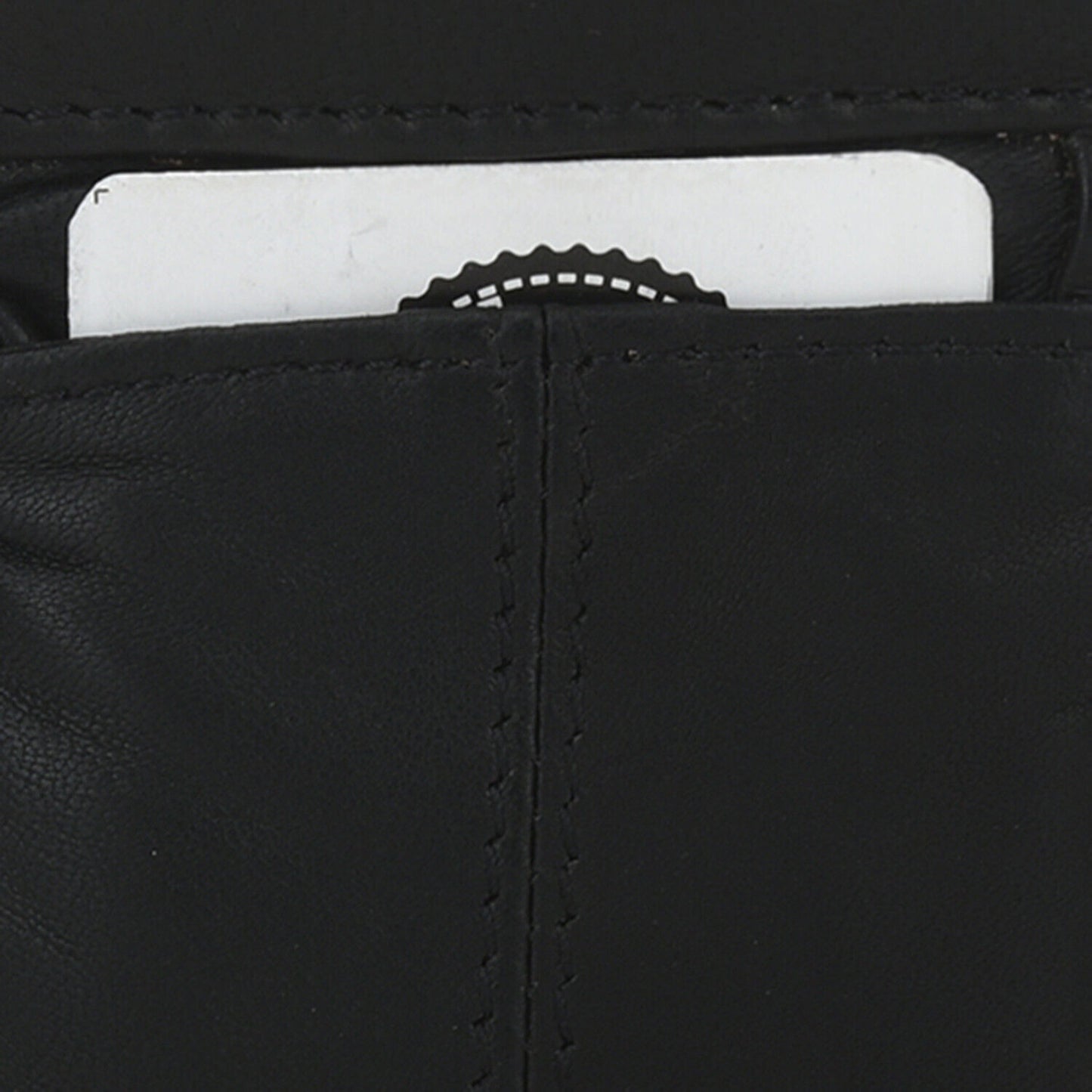 Lady's Pure Leather Cigarette Case Lighter Match Pocket Zipper Coin Pouch- BLACK