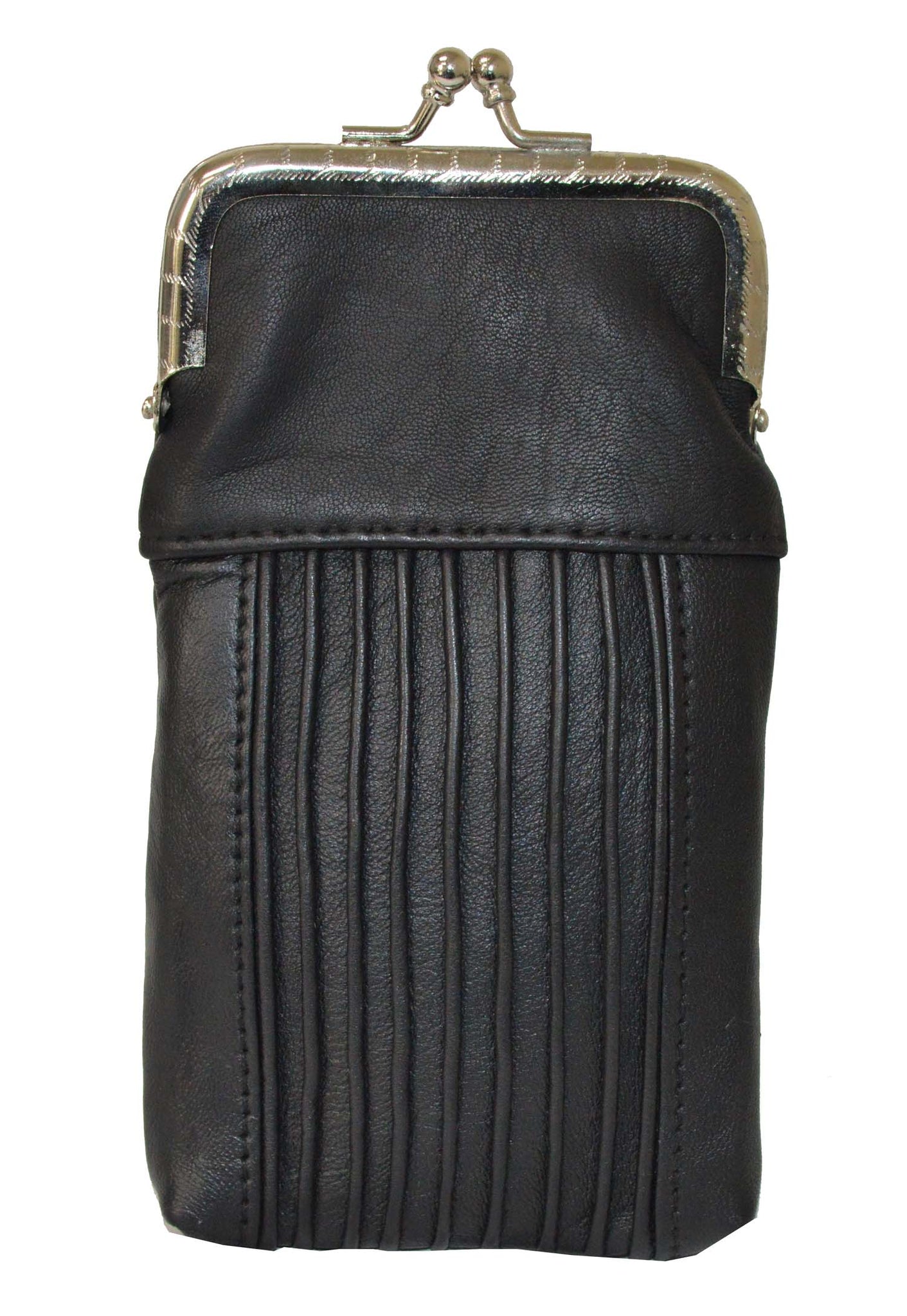 Luxury Black Leather Cigarette Case 