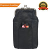 Designer Cigarette Case Pack Holder or 100's Lighter Pocket by Leatherboss, Black