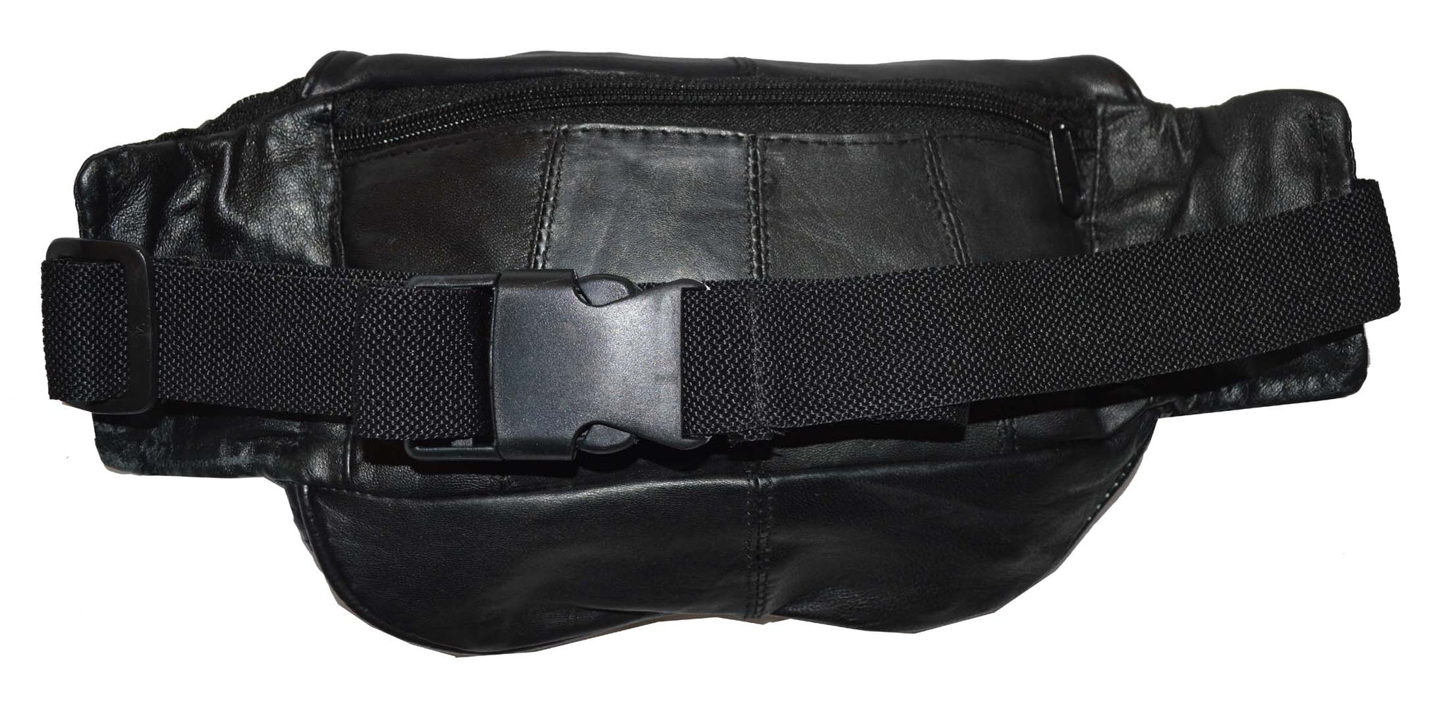 FANNY PACK NEW POPULAR STYLE GENUINE LEATHER 5 ZIPPERS GREAT GIFT IDEA
