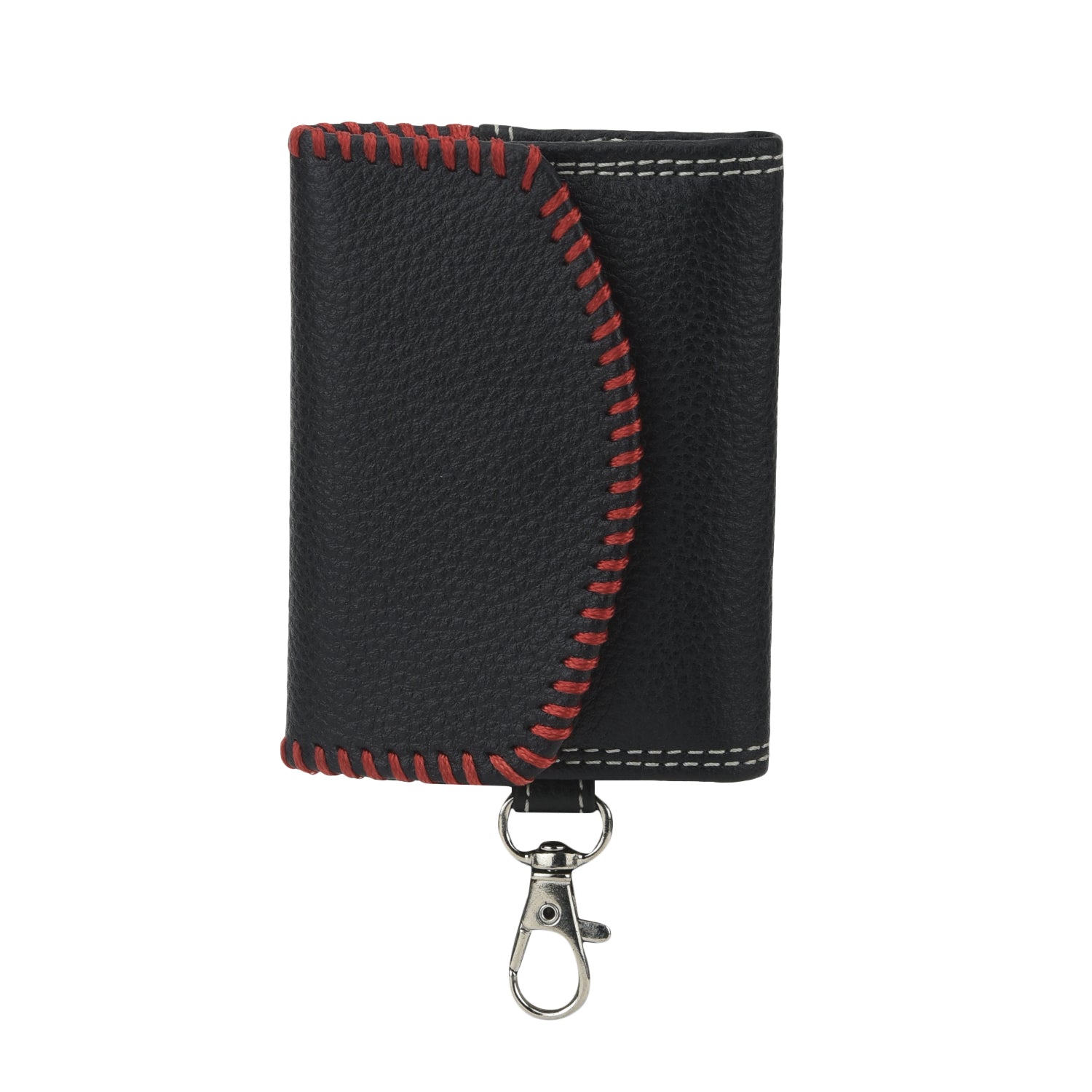 Leatherboss Genuine Leather Key Case Car Key Holder Trifold Wallet