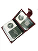 CREDIT CARD PICTURE HOLDER 40 PAGES WITH SNAP GENUINE LEATHER