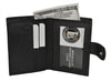 Genuine Leather ID Card Holder With Snap Closure by Leatherboss
