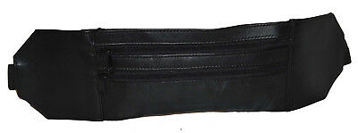 Genuine Leather ULTRA SLIM Fanny Pack Under/Over Wear- NEW