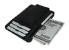 Leather Magnetic Money Clip with card slots and Outside ID window