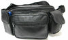 Leatherboss fanny pack with 2 phone pockets and 3 zipper pockets Black New