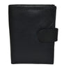Genuine Leather ID Card Holder With Snap Closure by Leatherboss